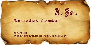 Marischek Zsombor névjegykártya